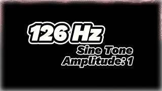 126 Hz Sine Tone – Low Frequency Sound for Relaxation and Sound Calibration