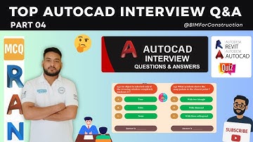 #04 Top AutoCAD Interview Questions & Answers | CAD MCQs