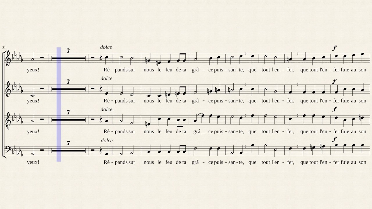 a cappella lyrics Cantique de Jean Racine