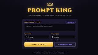 Download lagu Prompt King — AI Prompt Generator App for Midjourney, Grok, Kling  | 5-Shot Storyboard in 1 Click