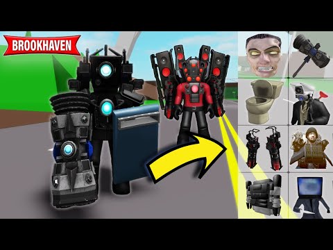 How To Turn Into Skibidi Toilet 64 In Roblox Brookhaven! Id Codes