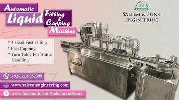 Automatic Syrup Filling & Capping Machine|Automatic Syrup Filling|Automatic Liquid Filling & Capping