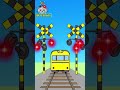 踏切アニメ 電車 カンカン ふみきり Trains & Railway Level Railroad crossings 004