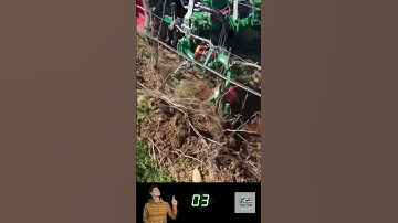 Smart Sensor Tractor Clears Weeds Between Trees Without Damage! 🌳🤖 #tractor #weedcontrol #shorts