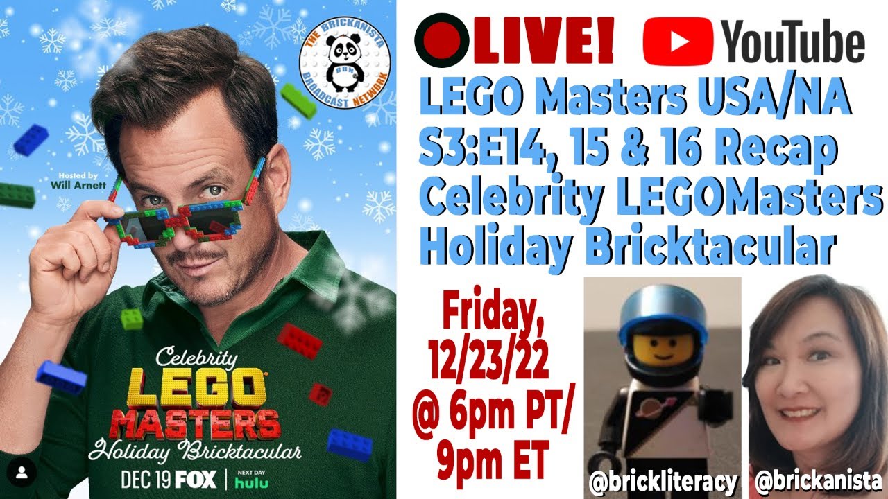 Celebrity LEGOMasters Holiday Bricktacular Recap YouTube