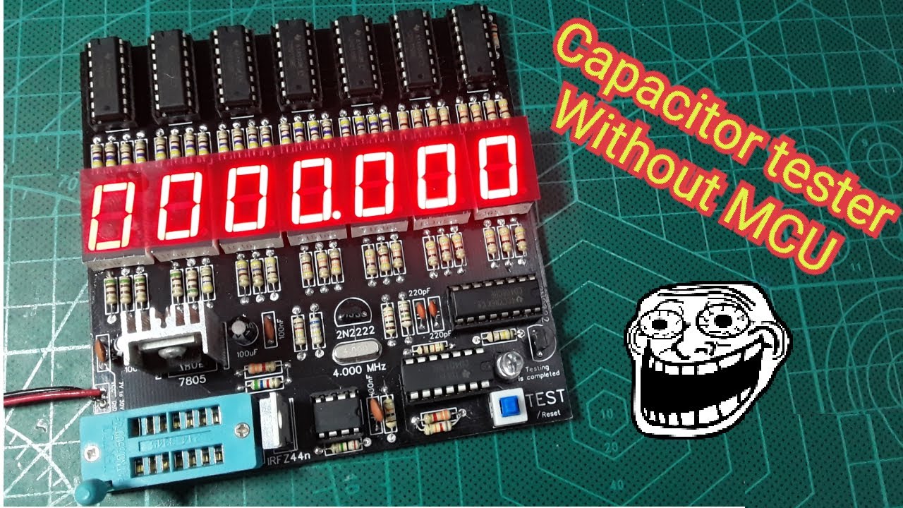 How to Make Capacitor Tester Without Arduino / Microcontroller - YouTube