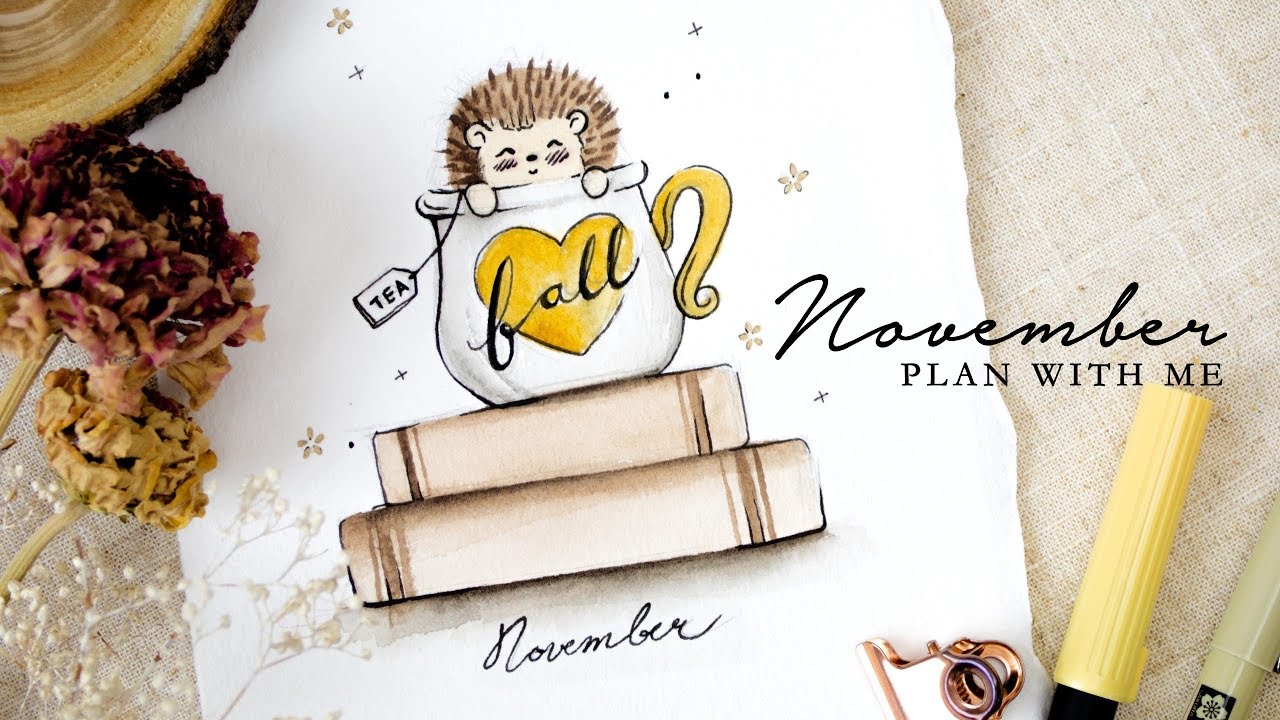 Plan with me | November 2018 Bullet Journal Setup