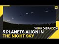 Five planets line up with moon in night sky  wion dispatch