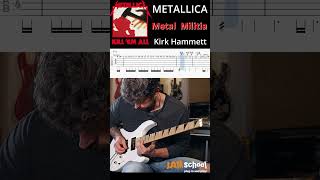 Metallica Metal Militia Guitar Solo with TAB #short #kirkhammett