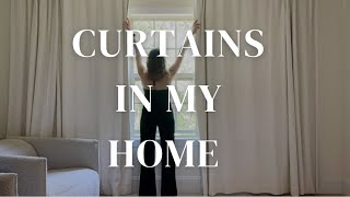 Curtains in my home: pitch pleated, light filtering and light blocking