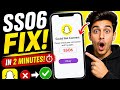 How to fix Snapchat support code SS06 it in 2 minutes