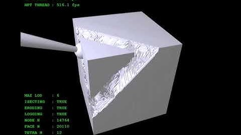 Simulating Drilling on Tetrahedral Meshes