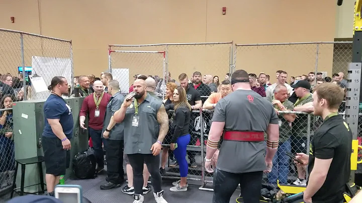 Chris Weist 900 lbs deadlift in the Animal Pak Cag...