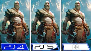 God of War | PC - PS5 - PS4 | Graphics Comparison & FPS