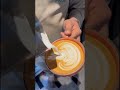 Let's Try New Latte Art #learnlatteart #lattearttutorial #barista #youtubeshorts #coffeeart