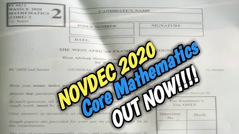 NovDec 2020: Core Mathematics Out Now!!!!
