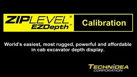 How to Calibrate a ZIPLEVEL EZDepth for Excavators