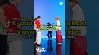 K-pop Companies Most Viewed MV #fypシ #kpop #kpopfacts #kpopupdate #kpopcompany #hybe #yg #sm #jyp