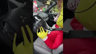 Grinch car buddy #mitsubishi #eclipsecross #inflatables #grinch #grinchmas