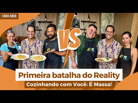 Primeira batalha do reality Cozinhando com Você: É Massa! | Programa Fábio Abud