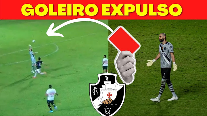 GOLEIRO VANDERLEI SENDO EXPULSO  VASCO X REMO