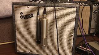 ZZ Top Down Brownie. Billy Gibbons tone. Supro Comet, Shure SM 57, Sterling ST 69 tube mic.