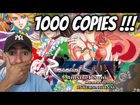 1000 copies ! Romancing SaGa -Minstrel Song- Remastered International Nintendo Switch RED ART GAMES