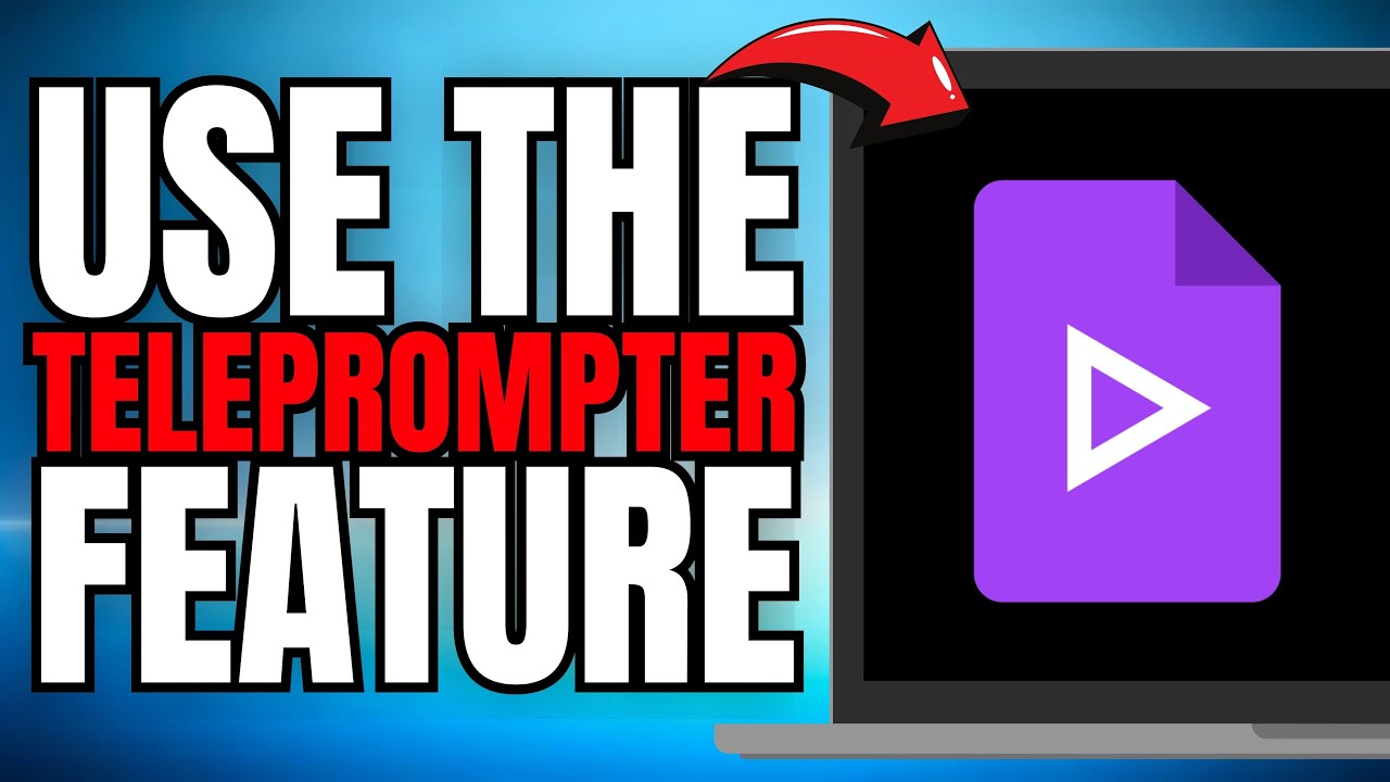 How to Use the Teleprompter Feature in Google Vids! (EASY GUIDE) [2025]