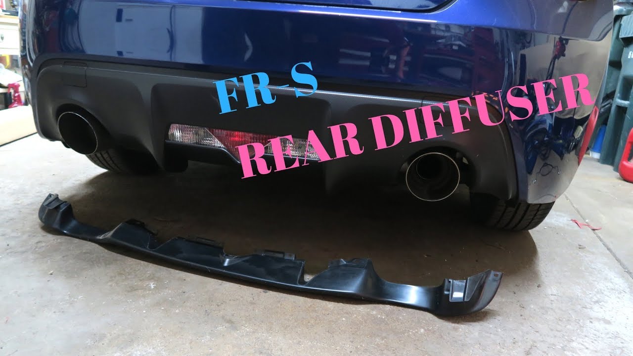 FR-S/BRZ Rear Diffuser Install - YouTube