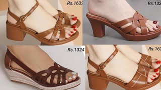 2023 OFFICE STYLE NEW LATEST SANDAL GENUINE LEATHER SANDALS OF SLIP ON SHOES DESIGN FOR WOMEN