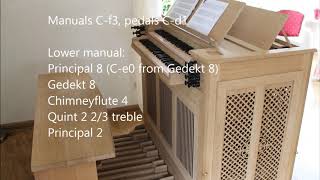 For sale Box organ Truhenorgel Chamber organ Continuo organ zu Verkaufen