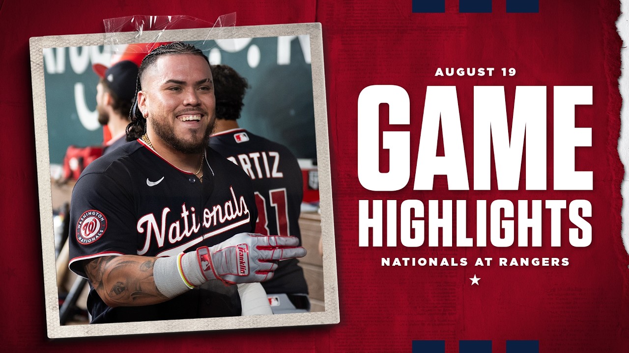 Nationals vs. Rangers Game Highlights (8/19/26) | MLB Highlights