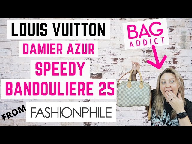 Review of LV Damier Azur Speedy Bandouliere 25 : r/WagoonLadies