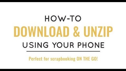 Download, unzip, and scrap all with apps! Sahlin Studio Creative Team