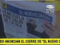 El nuevo diario anunci el cierre del medio de comunicacin