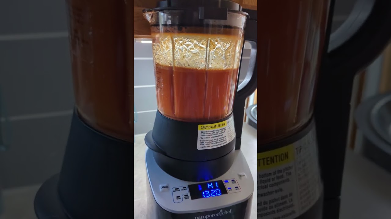 Tomatoe Soup Pampered Chef Style featuring the Deluxe Cooking Blender