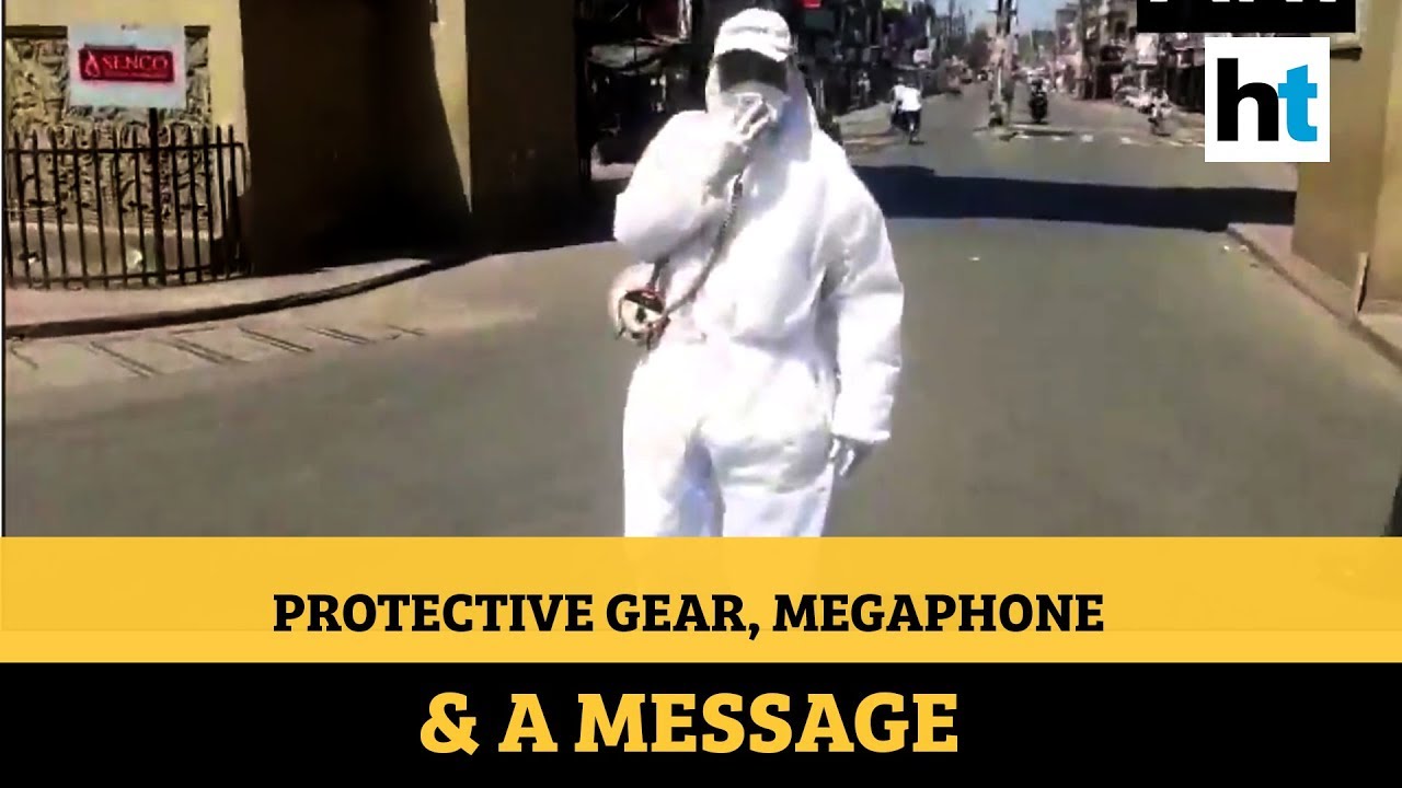 Watch Bengal Minister in protective gear hits the streets with a