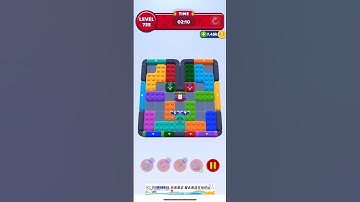 Color Block Jam Level 735 solution(very hard) #games #colorblockjam #gaming