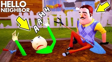 The Neighbor HAS A SECRET...Baldi Knows It!!! | Hello Neighbor + Baldi’s Basics Crossover (Mods)