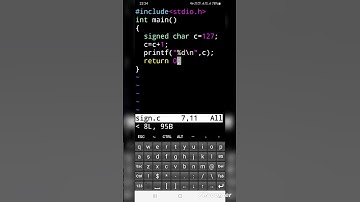 Signed char MAX Positive in c #shortvideo #shortsvideo #viralvideo #shortvideos #shortvideo #shorts