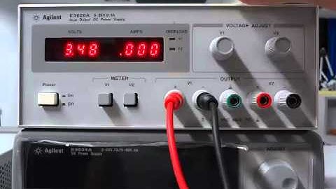How to use Agilent Power Supply E3620A