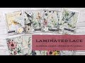 Laminated Lace Journal Cards or Pockets Fun and Easy Project