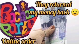 Bacha Party Online Order Bacha Party Returned My Money Back