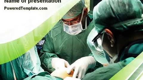 Anesthesia In Surgery PowerPoint Template by PoweredTemplate.com