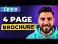 How to Make a 4 Page Brochure in Canva (Quick & Easy)