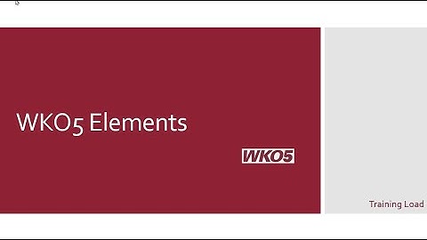 WKO5 Elements: Training Load