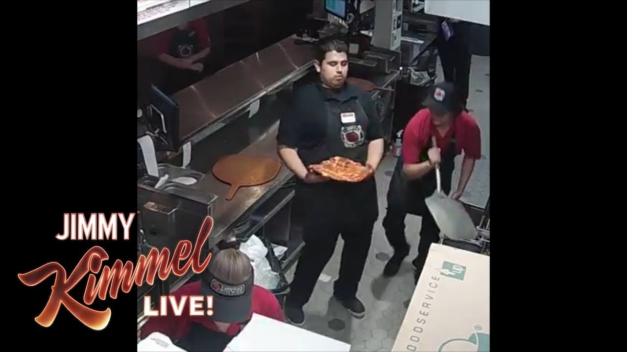 Jimmy Kimmel Honors Viral Pizza Hero