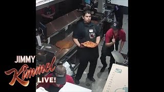 Jimmy Kimmel Honors Viral Pizza Hero