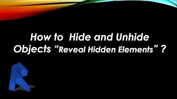 How to Hide and Unhide Objects "Reveal Hidden Elements" ? Revit Tips