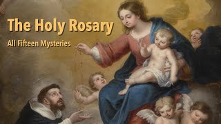 The Holy Rosary (All Fifteen Mysteries) | Traditional Catholic Gregorian Chant Meditation Video